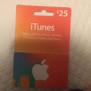 $25 iTunes card for 18!